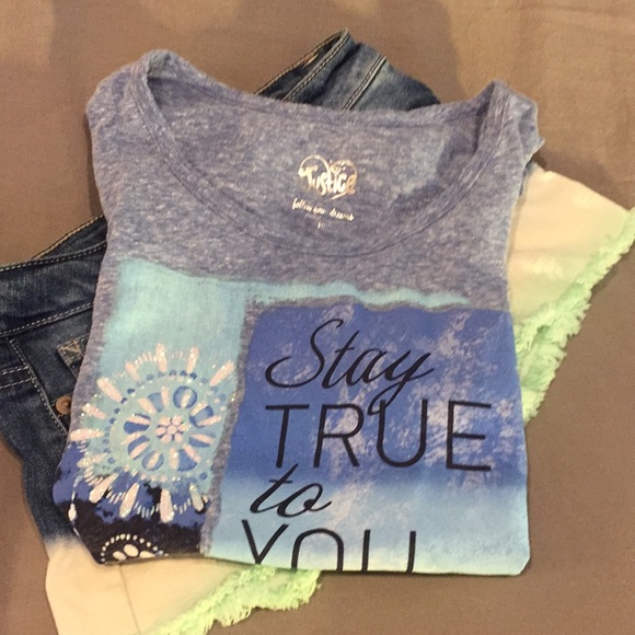 Justice- girls graphic Stay True Graphic T Shirt - Picture 5 of 5